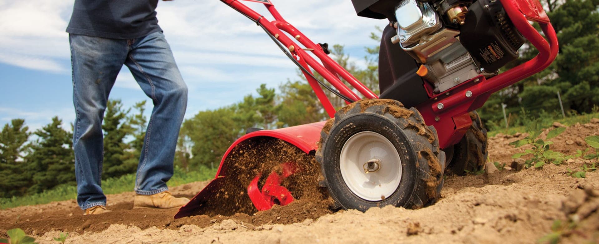 Troy Built 14" rear-tine tiller